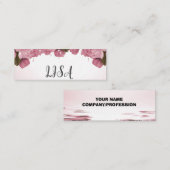 CARTE DE VISITE MINI ROSES ROSES ROSES (Devant / Derrière)