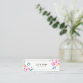 Carte De Visite Mini Roses simples peints en aquarelle (Debout devant)
