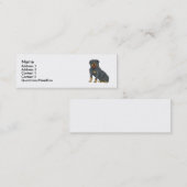 Carte De Visite Mini Rottweiler (Devant / Derrière)