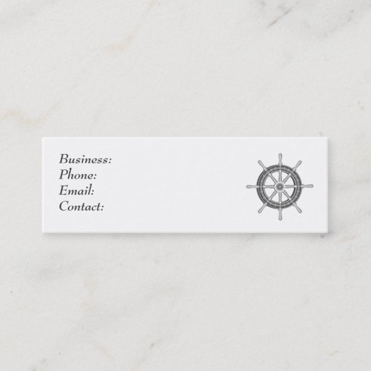 Carte De Visite Mini Roue de bateau (Devant)