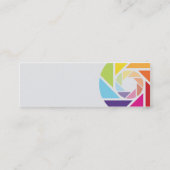 Carte De Visite Mini Roue de couleur - maigre (Dos)