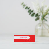 Carte De Visite Mini Rouge (Debout devant)