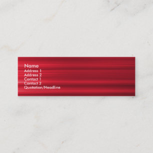 Carte De Visite Mini Rouge brossé