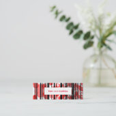 Carte de visite Mini rouge noir (Debout devant)