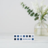 Carte De Visite Mini ROULEMENT (carrés de mod) (Debout devant)
