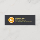 Carte De Visite Mini Route Gold Taxi Transport (Dos)