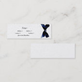 Carte De Visite Mini ruban bleu (Devant / Derrière)