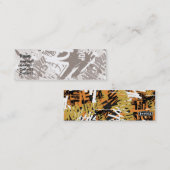 Carte De Visite Mini Rue de ville - maigre (Devant / Derrière)