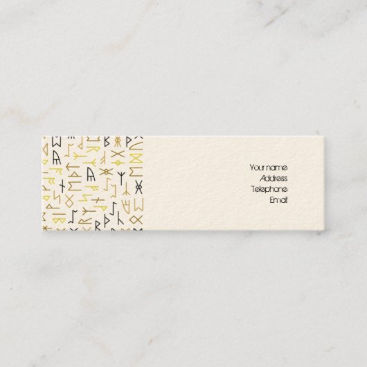 Carte De Visite Mini Runes (Devant)