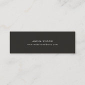 Carte De Visite Mini Rustique Kraft Script de relaxation fait main (Dos)