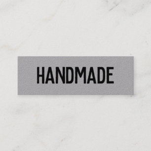 Carte De Visite Mini Rustique moderne gris kraft cadeaux fait main vend