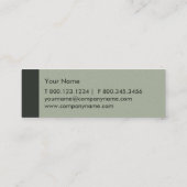 Carte De Visite Mini Sage Vert Moderne (Dos)