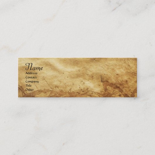 Carte De Visite Mini SAINT GEORGE ET DRAGON, parchemin (Devant)