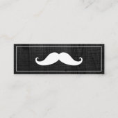 Carte De Visite Mini Salon de coiffeur Simple Moderne à moustache Mini (Devant)