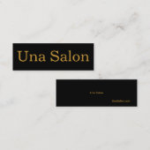 Carte De Visite Mini Salon d'Una (Devant / Derrière)