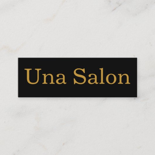 Carte De Visite Mini Salon d'Una (Devant)