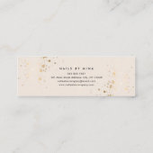 Carte De Visite Mini Salon Neutre Gold Spectres Main Nail (Dos)
