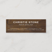 Carte De Visite Mini Salon Shears Bois rustique (Dos)