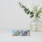 Carte De Visite Mini Sandales de Sanibel - aquarelle (Debout devant)
