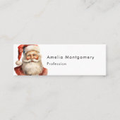 Carte De Visite Mini Santa Claus Retro Christmas (Devant)