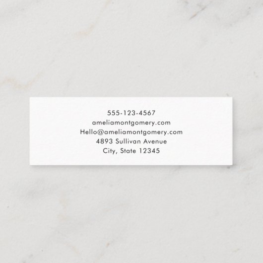 Carte De Visite Mini Santa Claus Retro Christmas (Dos)