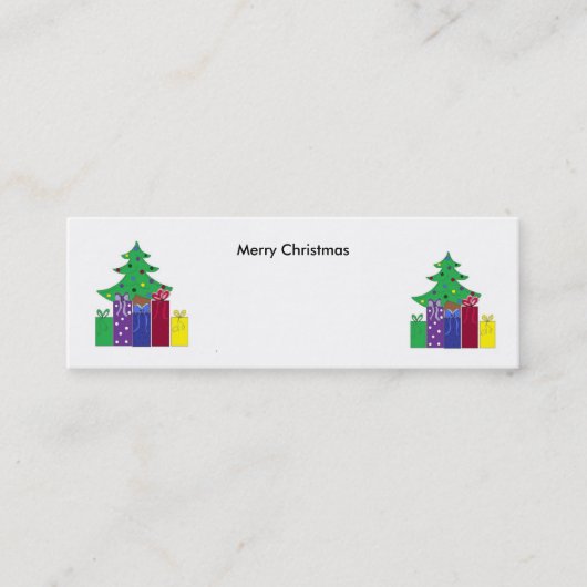 Carte De Visite Mini Sapins de Noël (Devant)