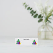 Carte De Visite Mini Sapins de Noël (Debout devant)