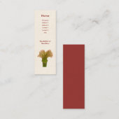 Carte De Visite Mini Sarracenia Pitcher Plante (Devant / Derrière)