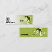 Carte De Visite Mini Saut de guitare - maigre (Devant / Derrière)