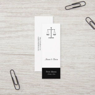 Carte De Visite Mini Scales de justice