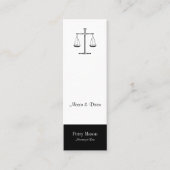 Carte De Visite Mini Scales de justice (Devant)