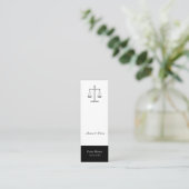 Carte De Visite Mini Scales de justice (Debout devant)