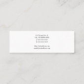 Carte De Visite Mini Scales de justice (Dos)