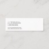 Carte De Visite Mini Scales de justice (Dos)