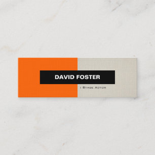 Carte De Visite Mini Scénario Actor - Simple Élégant Design