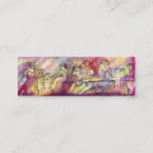 CARTE DE VISITE MINI SCÈNE ANTIQUE BACCHANAL AVEC MUSIQUE (Dos)