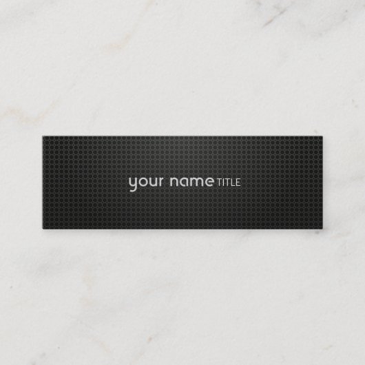 Carte De Visite Mini Schwarzen Kühlergrill (Devant)