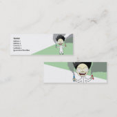 Carte De Visite Mini Scientifique fou - maigre (Devant / Derrière)