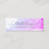 Carte De Visite Mini Script des formes d'aquarelle Abstraites (Devant)