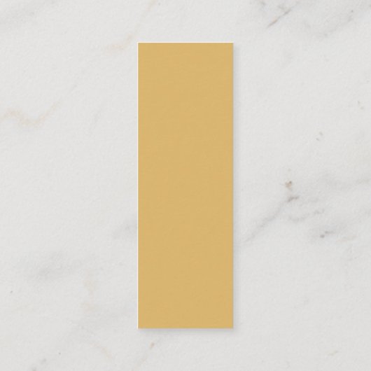 Carte De Visite Mini Script simple - Balises cadeaux Gold & White (Dos)