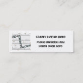 Carte De Visite Mini Semaine du livre interdit Mini Signet à Customiser (Dos)