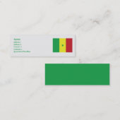 Carte De Visite Mini Sénégal - Skinny (Devant / Derrière)