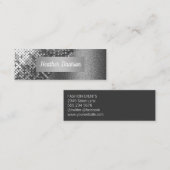 Carte De Visite Mini Séquence et Parties scintillant (Devant / Derrière)