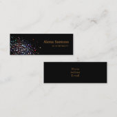 Carte De Visite Mini Séquins élégants (Devant / Derrière)