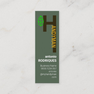 Carte De Visite Mini Service Creative Alphabet-H Handyman