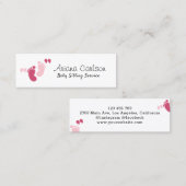 Carte De Visite Mini Service de garde d'enfants mini mignonne Garde d'e (Devant / Derrière)