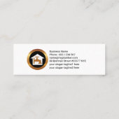 Carte De Visite Mini Service de plomberie de signalisation de plomberie (Dos)