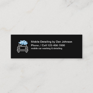 Carte De Visite Mini Services de detailing automobile mobile