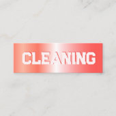 Carte De Visite Mini Services de nettoyage (Devant)