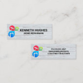 Carte De Visite Mini Services de réparation des maisons | Mur en brique (Devant / Derrière)